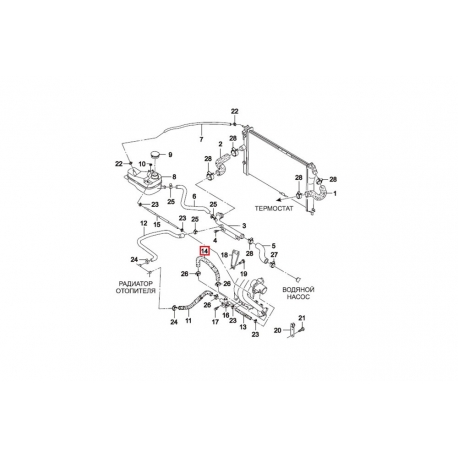 Шланг от впускного коллектора к тройнику Нексия 1.5 8 кл. KAP 96143402 Aw