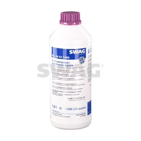Антифриз G12+ (концентрат) фиолетовый SWAG 1.5 л 30 93 7400