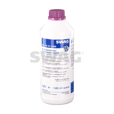 Антифриз G12+ (концентрат) фиолетовый SWAG 1.5 л 30937400