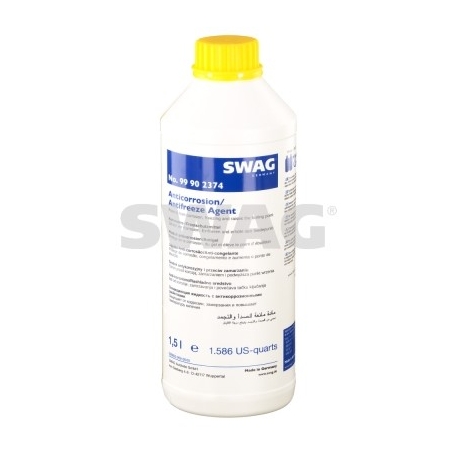 Антифриз G11 (концентрат) желтый SWAG 1.5 л 99 90 2374