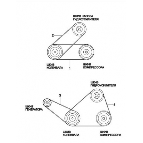 Ремень кондиционера Матиз 0.8 с г/у Contitech CT 4PK954