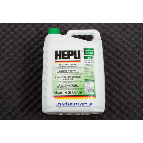Антифриз HEPU G11 зеленый (концентрант) 5л P999-GRN-005