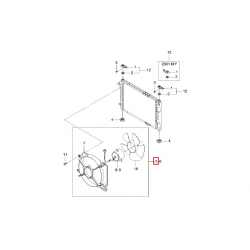 Вентилятор радиатора основной Матиз M150 GM