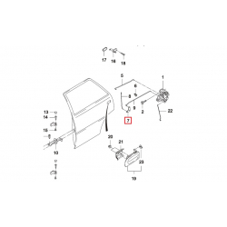 Коромисло тяги замка задньої двері Нексія Матіз GM