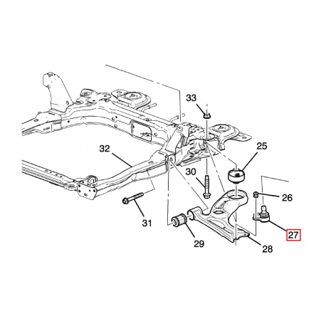 Шаровая опора GM Авео 5 (T-300) 95017034