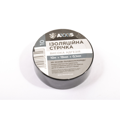 Изолента AXXIS 19мм*10м черная ET-912 BL