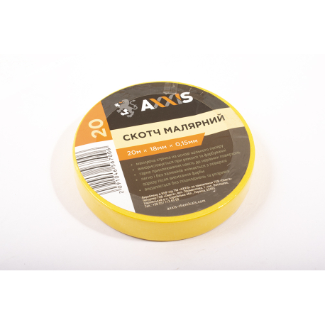 Скотч малярный AXXIS 18мм*20м MK918D-18
