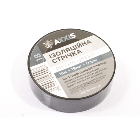 Изолента AXXIS 19мм*18м черная PV100B
