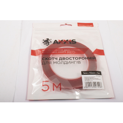 Скотч двухсторонний красный AXXIS (10 мм, 5 метров)