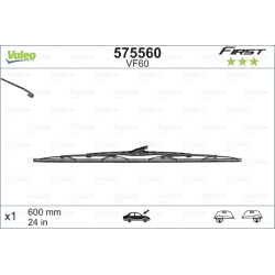 Щітка склоочисника ліва каркасна Valeo