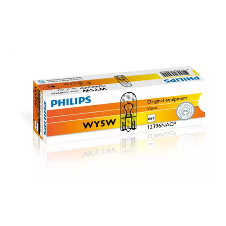 Лампочка WY5W (W2.1x9.5, 5 Вт, 12 V) PHILIPS PH 12396NACP. Фото 1 PH 12396NACP