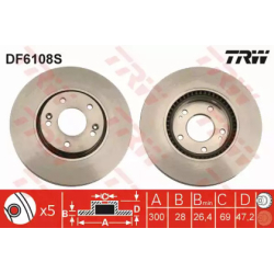 Диск тормозной TRW