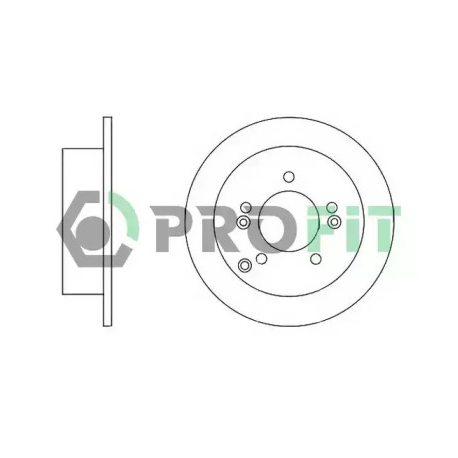 Диск тормозной задний Profit PR 5010-1447. Фото 1 PR 5010-1447