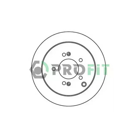 Диск тормозной задний Profit PR 5010-1493. Фото 1 PR 5010-1493