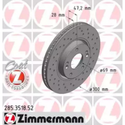 Диск тормозной Zimmermann
