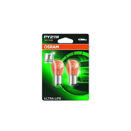 Лампочка PY21W (BAU15s, 21 Вт, 12 V) OSRAM OS 7507ULT-02B. Фото 1 OS 7507ULT-02B
