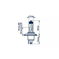 Лампочка H4 (P43t-38, 60/55 Вт, 12 V) Narva