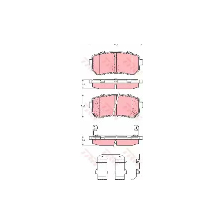 Колодки тормозные дисковые комплект TRW GDB3421. Фото 1 GDB3421