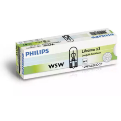 Лампочка W5W (W2,1x9,5d, 5 Вт, 12 V) PHILIPS
