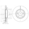 Диск тормозной Delphi BG4011. Фото 1