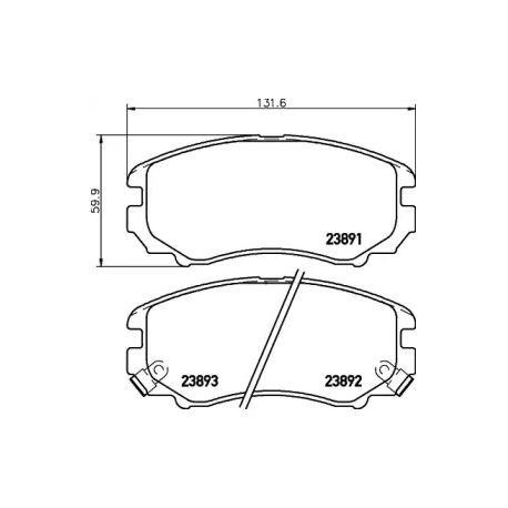 Колодки тормозные дисковые комплект NISSHINBO NP6003. Фото 1 NSN NP6003