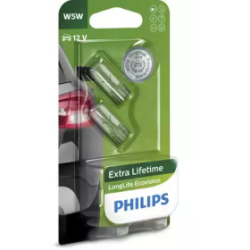 Лампочка W5W (W2,1x9,5d, 5 Вт, 12 V) PHILIPS