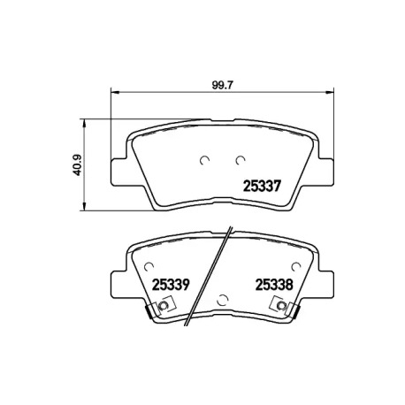Колодки гальмівні дискові комплект NISSHINBO NP6020. Фото 1 NSN NP6020