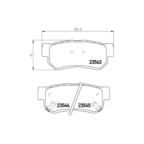 Колодки гальмівні дискові комплект NISSHINBO NP6014. Фото 1 NSN NP6014