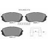 Колодки тормозные дисковые комплект Textar TX 2520501. Фото 1