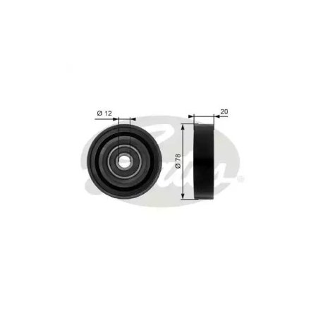 Натяжной ролик поликлинового ремня Gates GT T36086. Фото 1 GT T36086