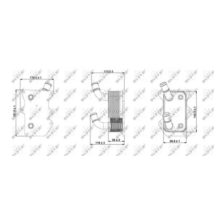 Радиатор масляный NRF NF 31299. Фото 1 NF 31299