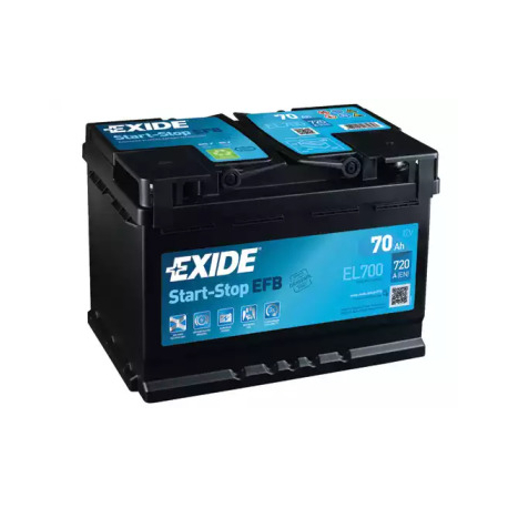 Аккумуляторная батарея 70 Ач EXIDE EL700. Фото 1 EL700
