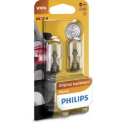 Лампочка W16W (W2.1x9.5d, 16 Вт, 12 V) PHILIPS