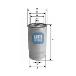 Фильтр топливный UFI