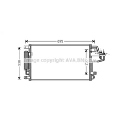 Радиатор кондиционера AVA QUALITY COOLING