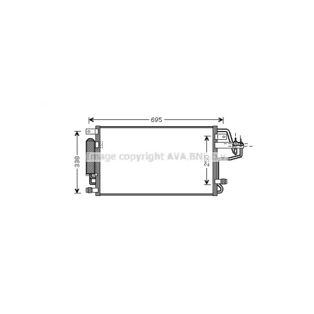 Радиатор кондиционера AVA QUALITY COOLING HY5156D. Фото 1 HY5156D