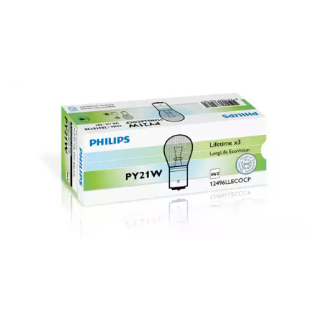 Лампочка PY21W (BAU15s, 21 Вт, 12 V) PHILIPS PH 12496LLECOCP. Фото 1 PH 12496LLECOCP