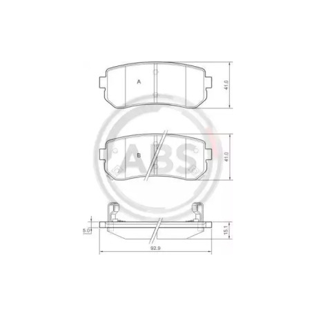 Колодки тормозные дисковые комплект A.B.S. ABS 37533. Фото 1 ABS 37533