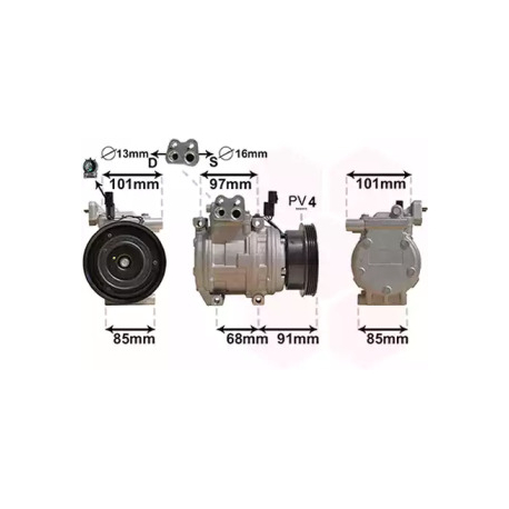 Компрессор кондиционера Van Wezel VZ 8300K208. Фото 1 VZ 8300K208
