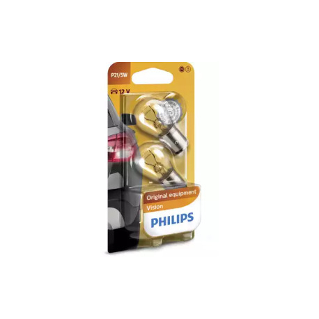 Лампочка P21/5W (BAY15d, 21/5 Вт, 12 V) PHILIPS PH 12499B2. Фото 1 PH 12499B2
