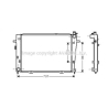 Радіатор охолодження двигуна AVA QUALITY COOLING HY2126. Фото 1