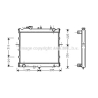 Радиатор охлаждения двигателя AVA QUALITY COOLING KAA2022. Фото 1