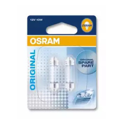Лампочка Цокольная лампа накаливания (SV8,5-8, 10 Вт, 12 V) OSRAM