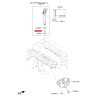 Уплотнительное кольцо, шахта форсунки 33820-2A010 Mobis - 338202A010 - схема с каталога 26317A, KEURPH817