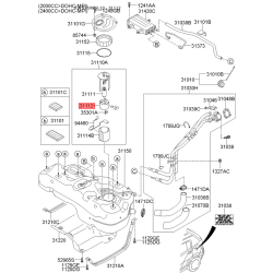 Фильтр топливный 31112-3Q500 Mobis