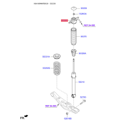 Опора стойки амортизатора 55330-D9000 Mobis