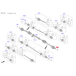 Подшипник ступицы колеса комплект 49551-3X000 Mobis