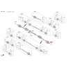 Подшипник ступицы колеса комплект 49551-3X000 Mobis - 495513X000 - схема с каталога 49551, CEURPIX24