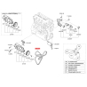 Поликлиновой ремень 25212-2G710 Mobis - 252122G710 - схема с каталога 25212A, AKMAPTFA12