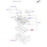 Прокладка клапанної кришки 22441-2F601 Mobis - 224412F601 - схема з каталогу 22441, SRUSPF119